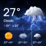 live weather: radar & widgets android application logo